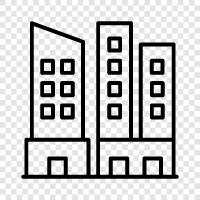 architecture, construction, design, facade icon svg