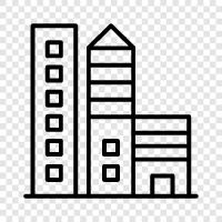 architecture, construction, design, facade icon svg