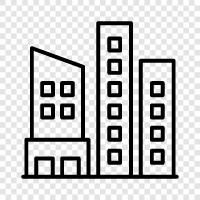 architecture, design, construction, retro icon svg