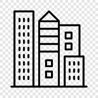 architecture, construction, design, facade icon svg