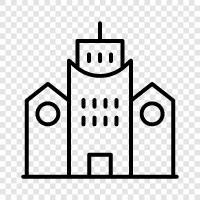 architecture, historic, old, historic buildings icon svg