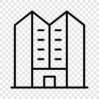 architecture, exterior, interior, facade icon svg