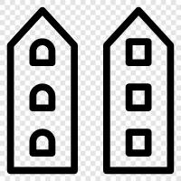 architecture, Building, construction, design icon svg