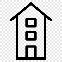 architecture, construction, design, facade icon svg