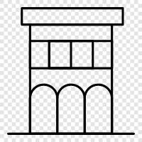 architecture, contemporary architecture, trends in architecture, classical architecture icon svg