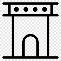 architecture, bridge, construction, engineering icon svg