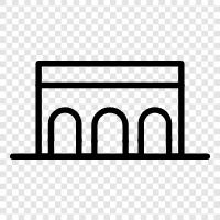 architecture, construction, engineering, reinforced concrete icon svg