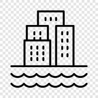 architecture, historic, historic buildings, historic landmarks icon svg