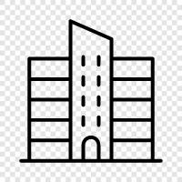 architecture, exterior, interior, facade icon svg