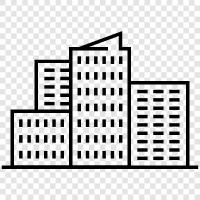 architecture, construction, houses, structures icon svg