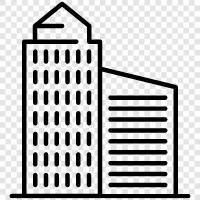 architecture, historic, modern, contemporary icon svg