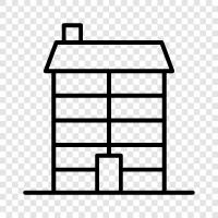 architecture, historic, new, old icon svg