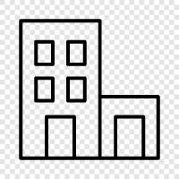 architecture, facade, exterior, facade design icon svg