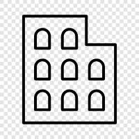 architecture, design, structure, buildings icon svg