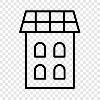 architecture, design, construction, home icon svg