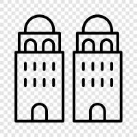 architecture, buildings design, building construction, architectural design icon svg