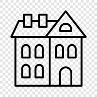 architecture, construction, design, home icon svg