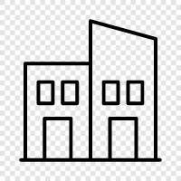 architecture, construction, design, facade icon svg