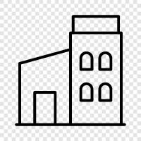 architecture, design, construction, history icon svg