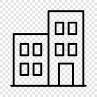 architecture, construction, design, facade icon svg