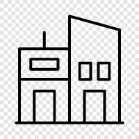 architecture, construction, design, modern icon svg