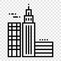 architecture, skyline, urban environment, urban planning icon svg