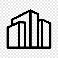 architecture, construction, houses, apartments icon svg