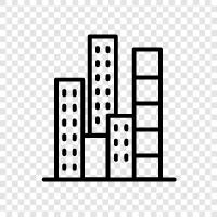 architecture, construction, facade, facade design icon svg