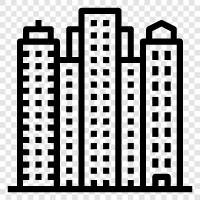 architecture, high rise, construction, steel icon svg