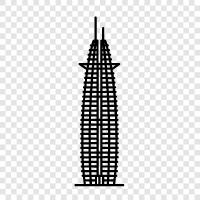 architecture, modern, highrise, skyline icon svg