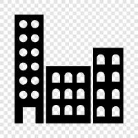 architecture, construction, design, facade icon svg