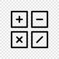 arithmetic, computation, math, counting icon svg