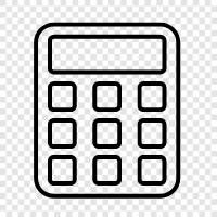 arithmetic, calculator icon svg