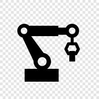 arm, robotic arm, arm assembly, arm control icon svg