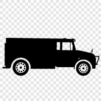 gepanzerter LKW, militärischer gepanzerter LKW, schwerer gepanzerter LKW, militärischer LKW symbol