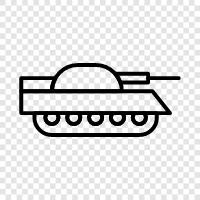 armored vehicle, military vehicle, war machine, Tank icon svg