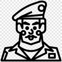 army, soldier, leader, tactics icon svg