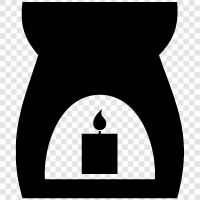 Aromatherapie Diffusoren, Aromatherapieöle, Stressentlastung, Aromatherapiekerze symbol