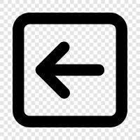 arrow, left arrow, leftpointing arrow, up arrow icon svg