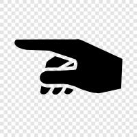 arrow, pointing finger, pointing device, pointing icon svg