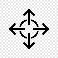 arrows, up arrow, down arrow, left arrow icon svg