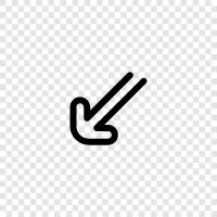 arrows, left arrow, down arrow, left arrow icon icon svg