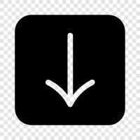 arrows, down arrow key, keyboard, arrows keys icon svg