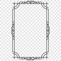 art deco frames, art deco style, art deco furniture, art deco frame icon svg