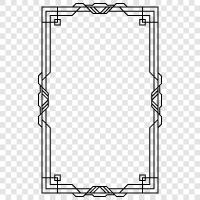 art deco frames, art deco prints, art deco posters, art deco frame icon svg