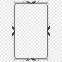 art deco frames, art deco mirror, art deco wall art, art deco frame icon svg