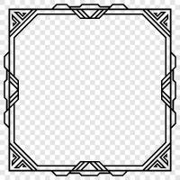 art deco style, art deco furniture, art deco posters, art deco frame icon svg