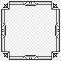 art deco style, art deco furniture, art deco lamps, art deco frame icon svg