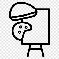 art education, art history, art appreciation, art criticism icon svg