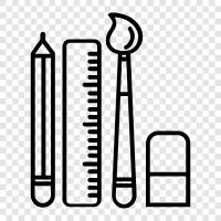 art tools, photo editing tools, graphic design tools, office tools icon svg